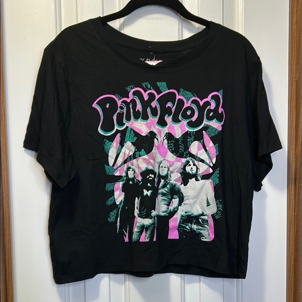 Pink Floyd Black and Pink Retro Graphic Tee
